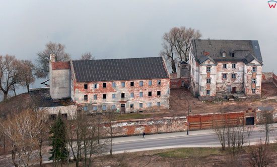 Zamek Krzyzacki w Elku. Lotnicze, EU, Pl, warm-maz.